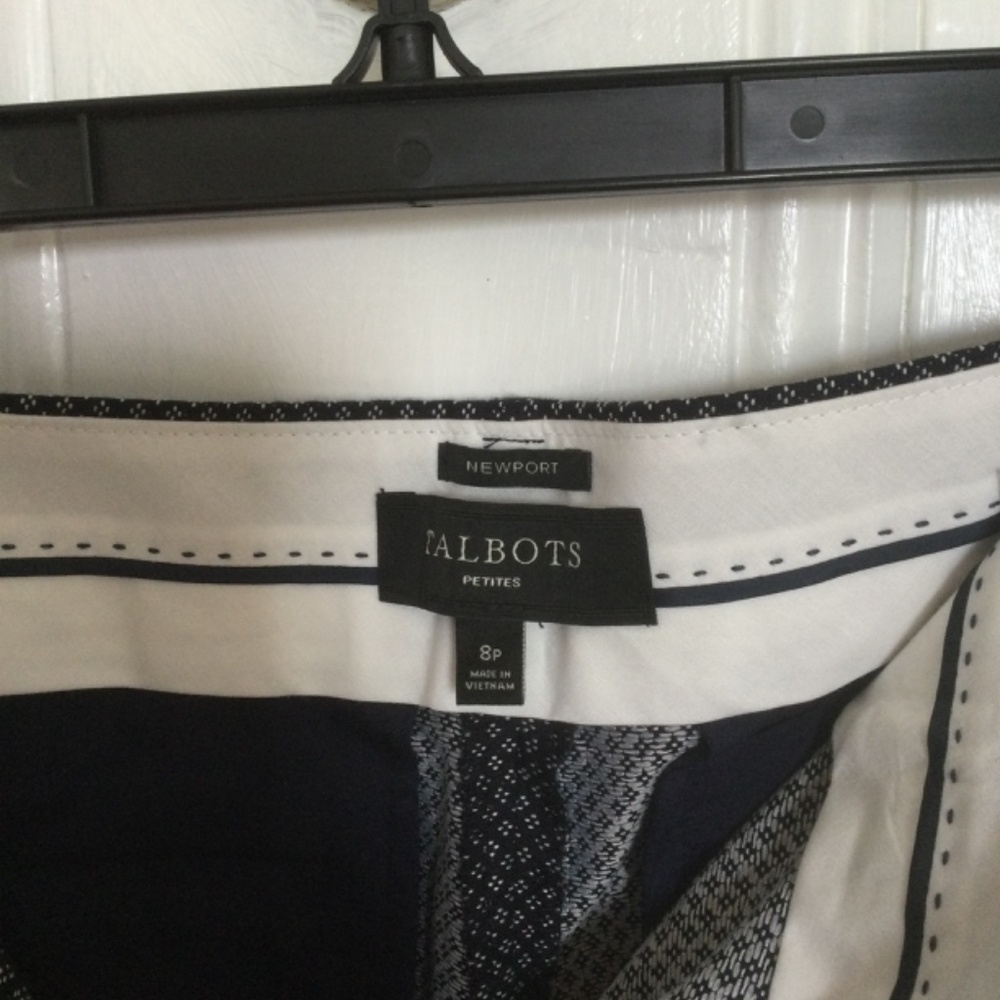 Talbots Navy Newport Pants size 8P - Picture 4 of 4